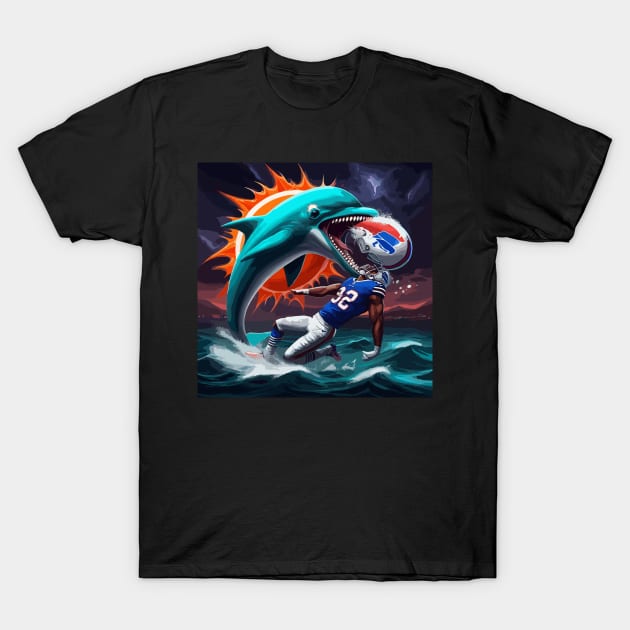 Miami dolphins team T-Shirt by strong chinese girl